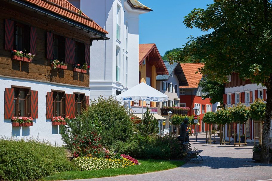 Fußgängerstraße in Oberstaufen