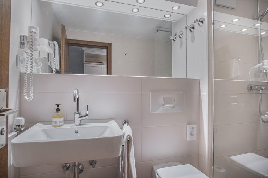 Badezimmer im Doppelzimmer