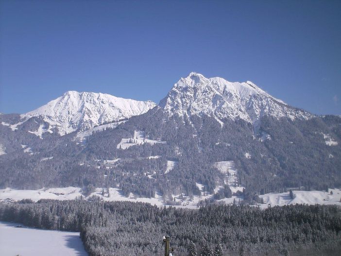 Aussicht auf die Allgäuer Winterwelt