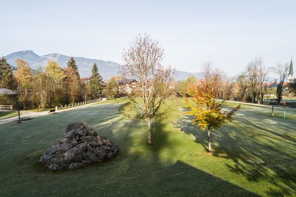 Herbst im Kurpark in Fischen im Allgäu