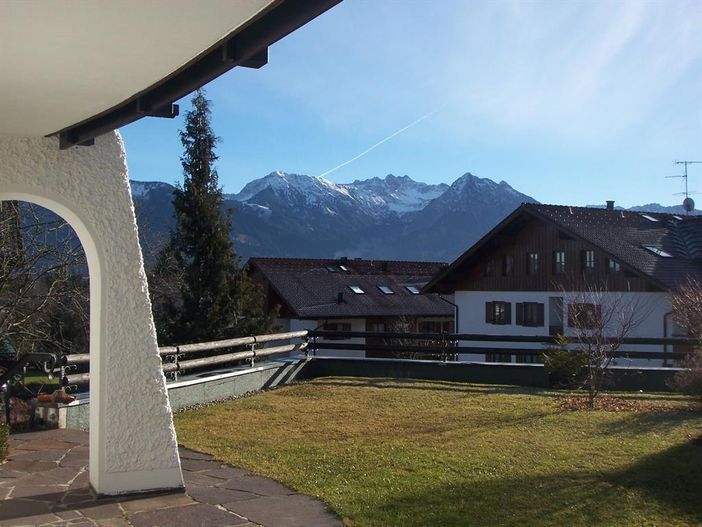 Bergblick von der Terrasse