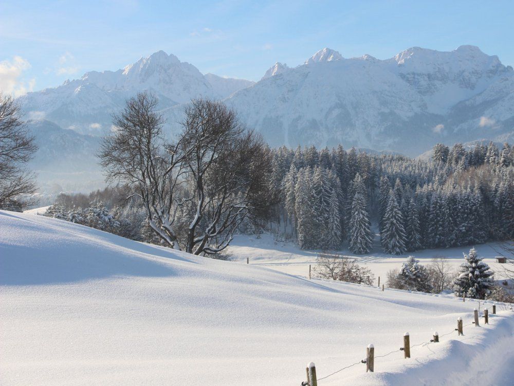 Frische Bergluft und Panoramablick auf die Alpen  - direkt vom Berg - und See Chalet