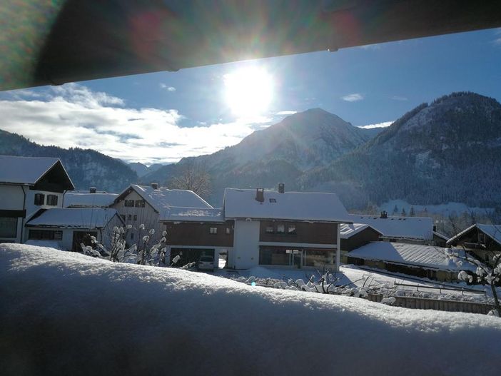 Blick vom Balkon "Rotspitze" 20.12.17