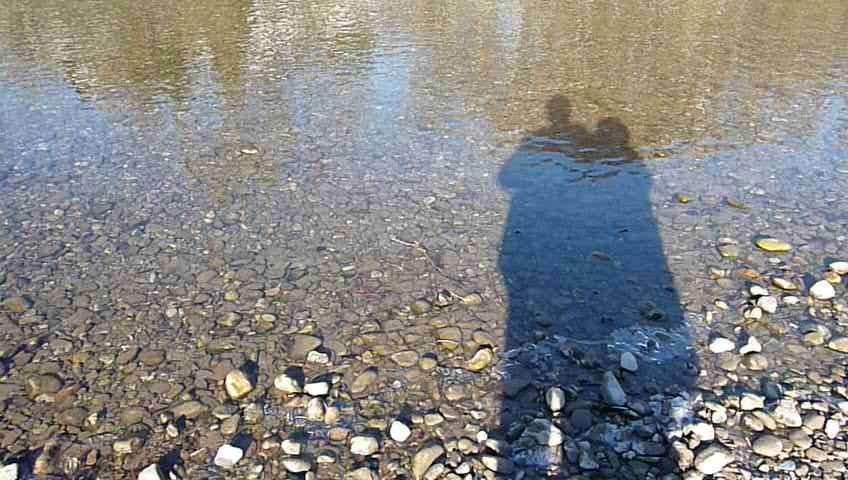 Fluss-Geister an der Iller in Immenstadt.