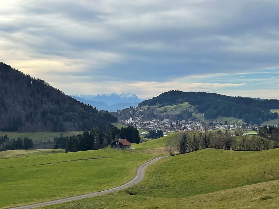 Blick auf Oberstaufen