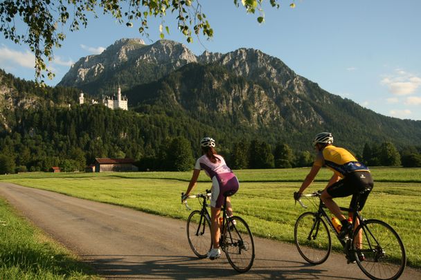 Rennradfahren in Füssen im Allgäu