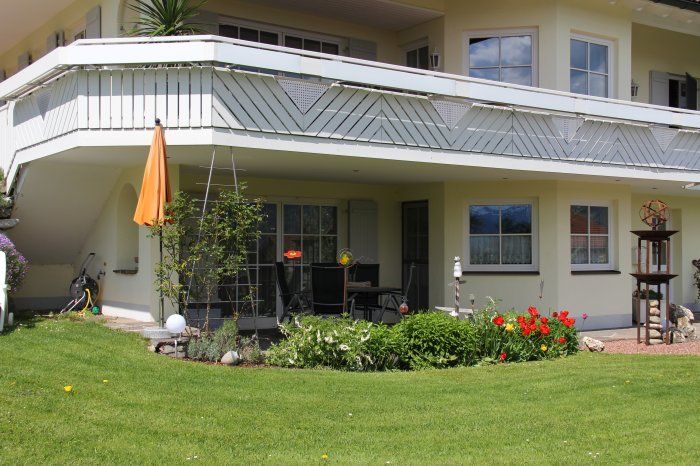 Terrasse der Ferienwohnung
