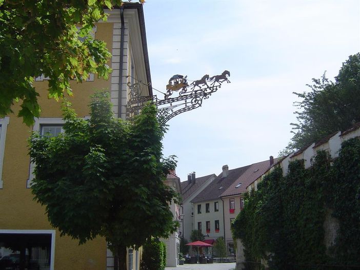 Hotelschild - Postkutsche