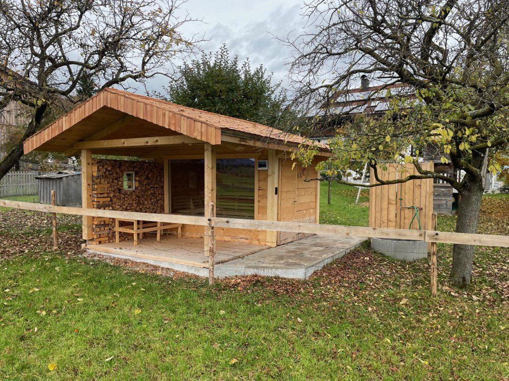 Sauna Aussenansicht