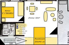 FeWo 1 Grundriss