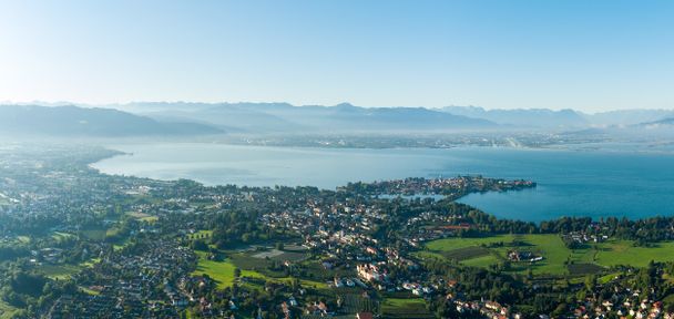 Luftbild Umland-Bodensee-Alpen