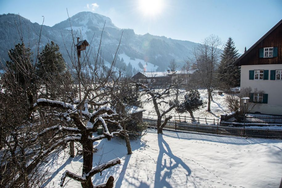 Winteraussicht vom Südbalkon