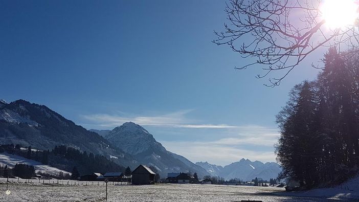 Blick auf Hinang und das Rubihorn