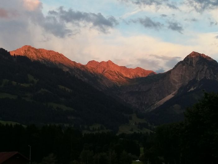 Abendstimmung : Entschenkopf bis zum Rubihorn
