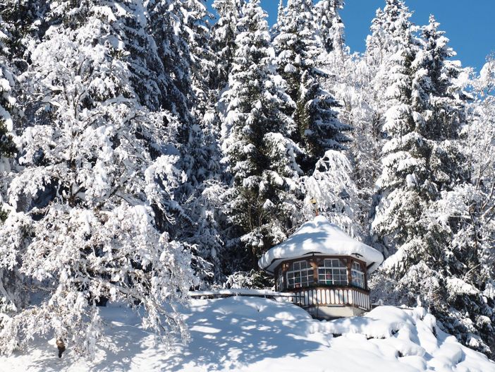 Langenwanger Pavillon im Winter