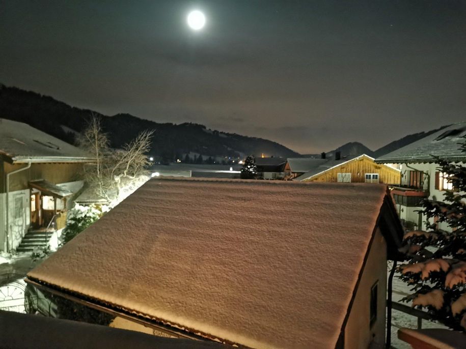 Ausblick zum Staufen bei Nacht