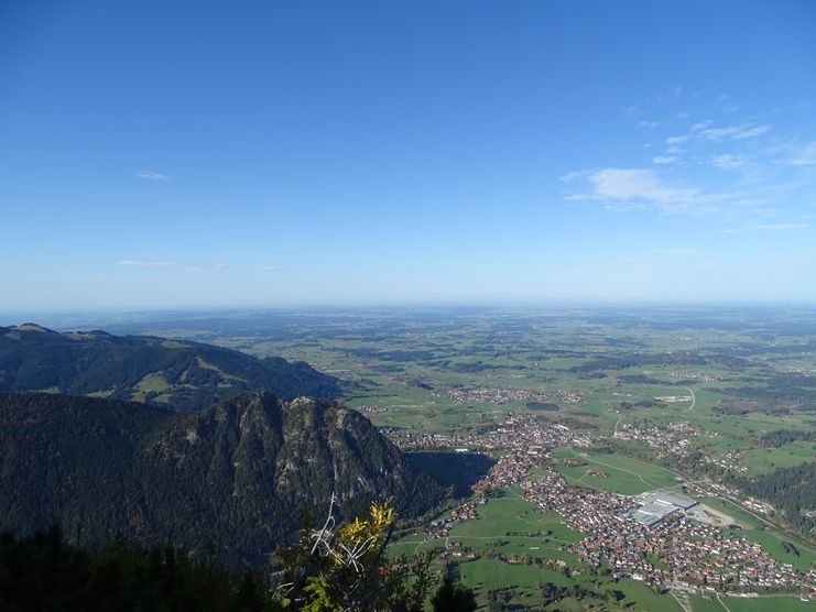 Blick vom Breitenberg auf Pfronten