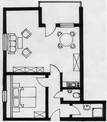 Grundriss FeWo 1