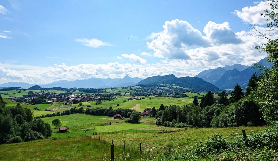 Blick auf das Pfrontener Tal