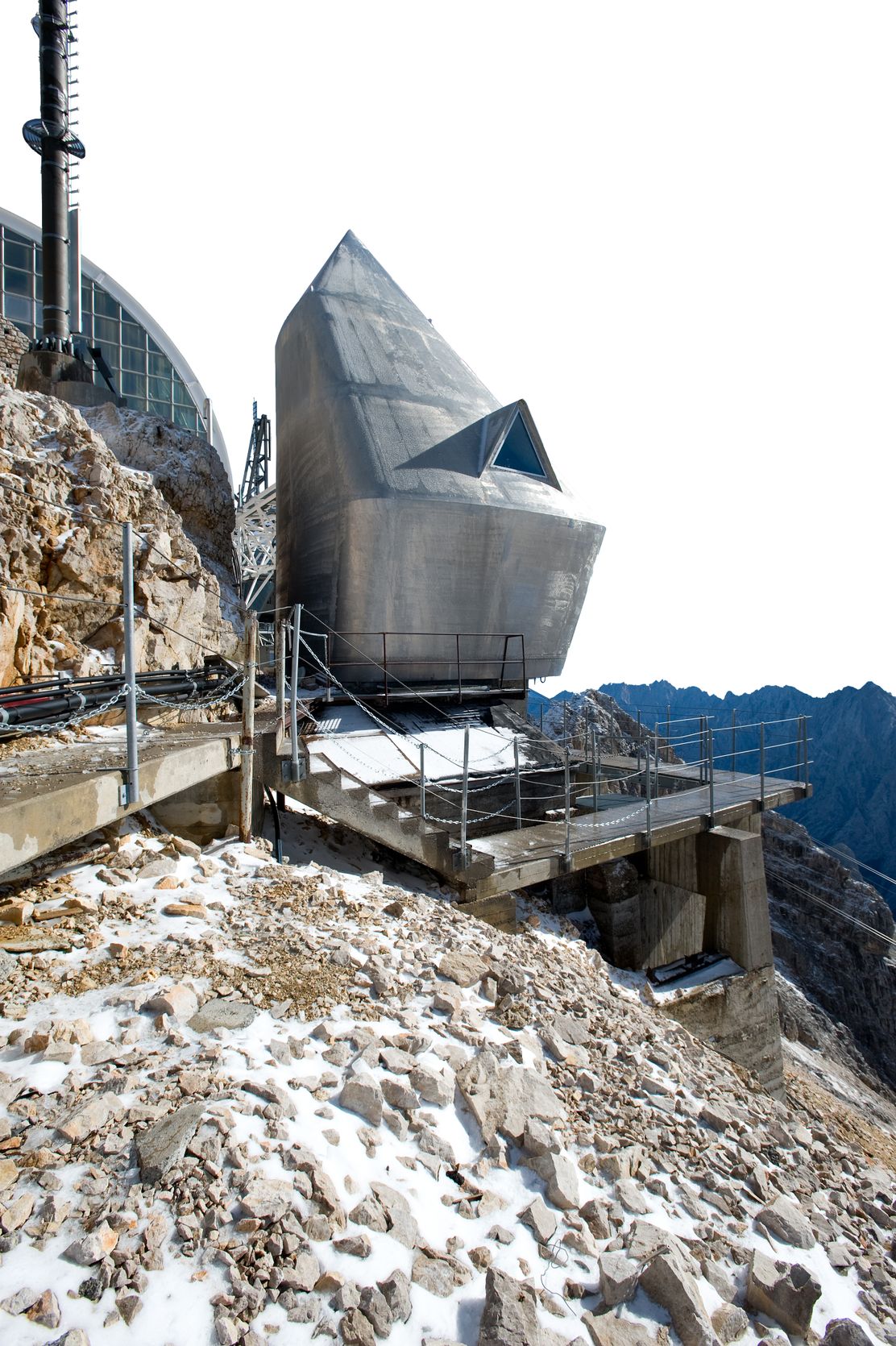 Zugspitze, freigestellt mit Bergen