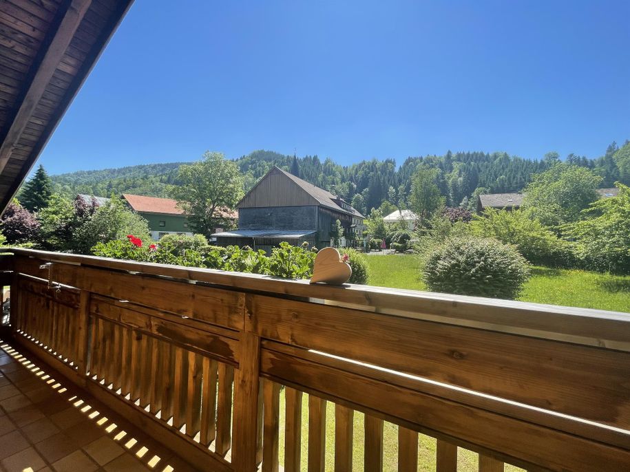Blick vom Balkon