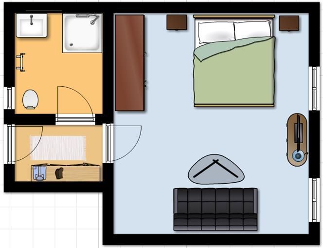 Grundriss Doppelzimmer