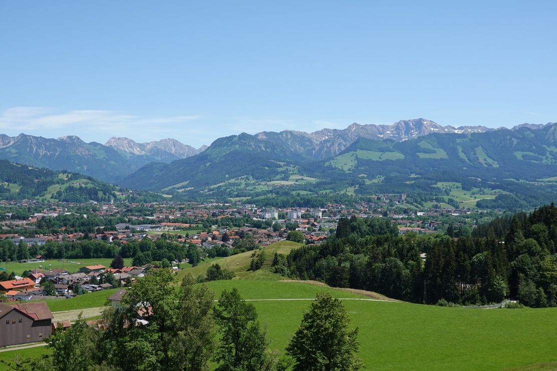 Blick auf Sonthofen von Halden