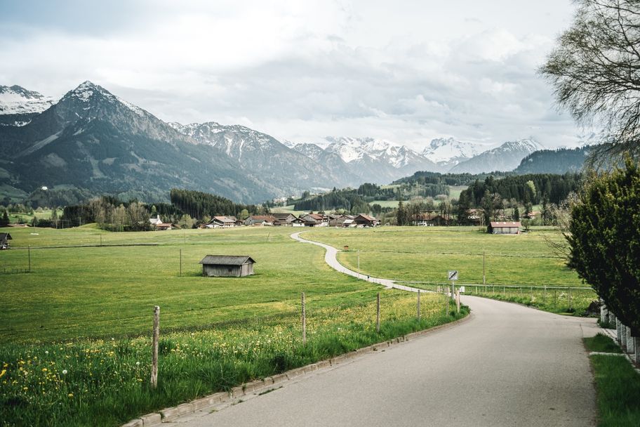 Straße bei Ofterschwang