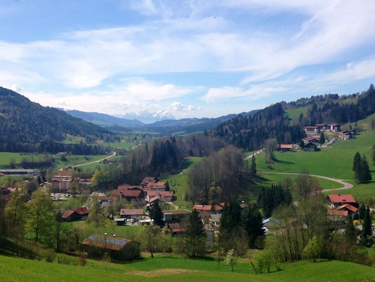 Blick auf Weißach