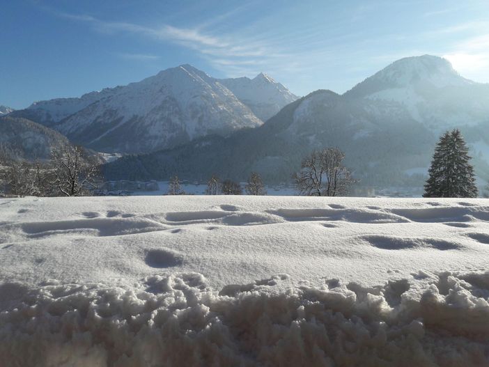 Ausblick von der Polite mit Bergpanorama