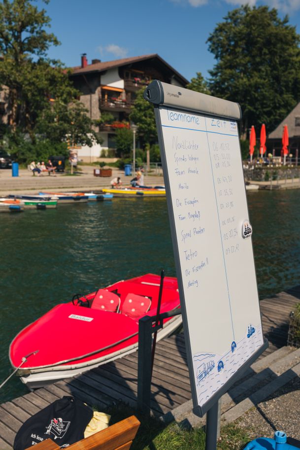 Tretbootrennen am Großen Alpsee