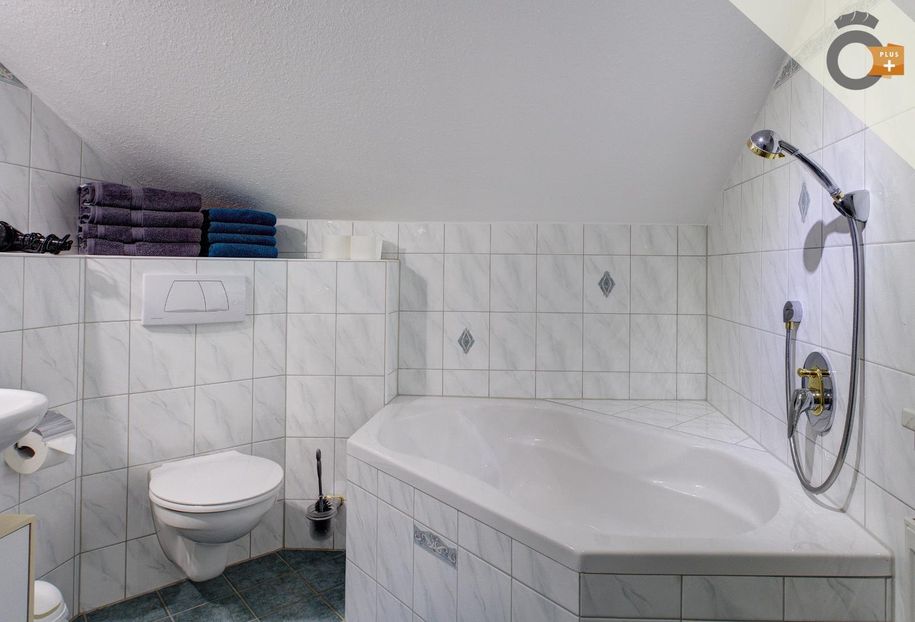 ... großer Eckbadewanne