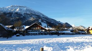 Landgut im Winter