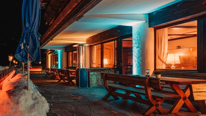 Terrasse am Abend