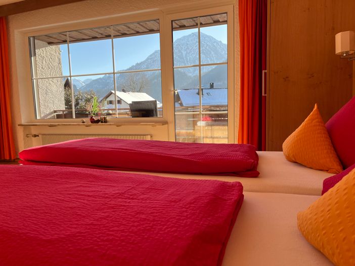 Blick vom Bett Fewo "Breitenberg"