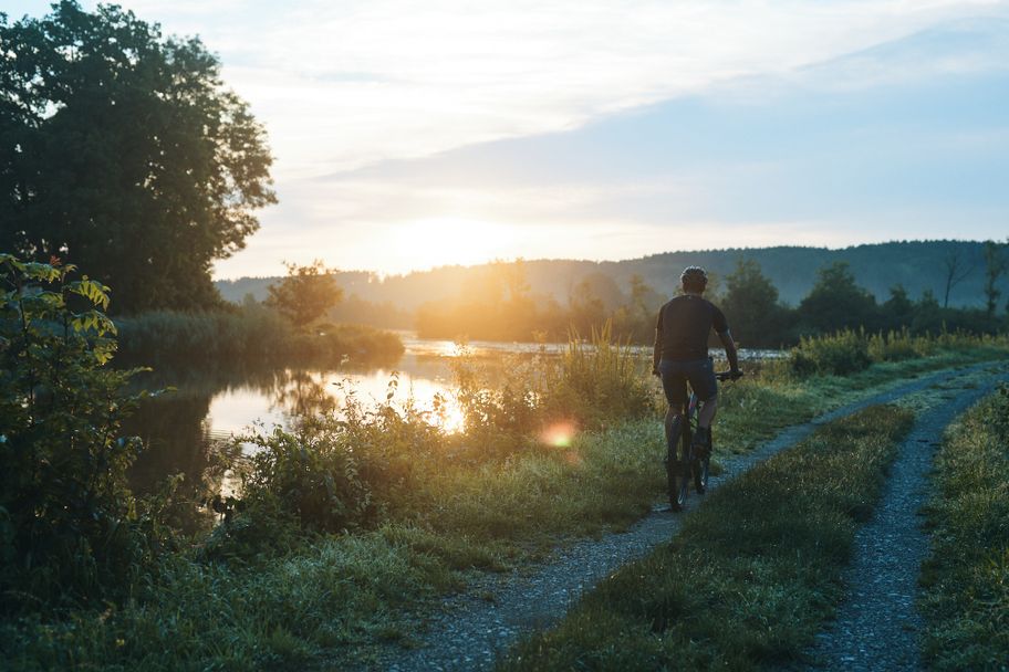 Entlang der Seenlandschaft Rad fahren, Glücksseen-Weg