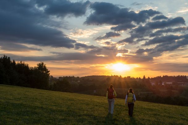 Blick auf die Alpen bei Marktoberdorf