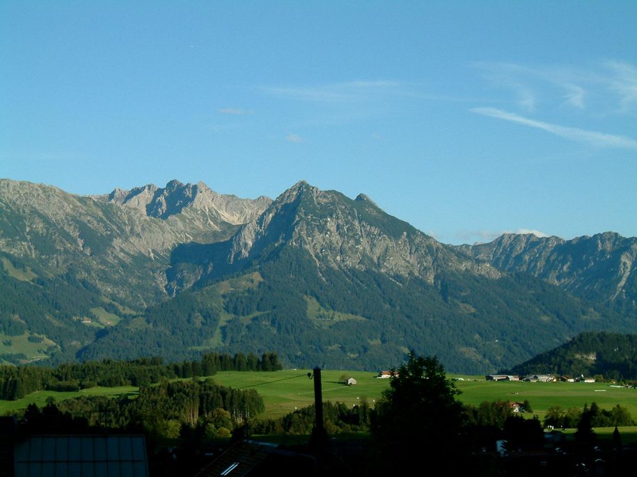 Ferienhaus Riss - Ausblick vom Haus