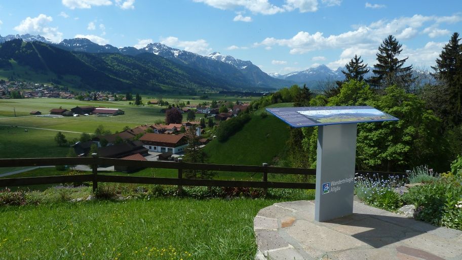 Panoramatafel bei St. Peter