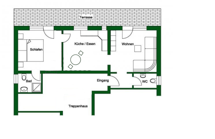 Grundriss  der Ferienwohnung