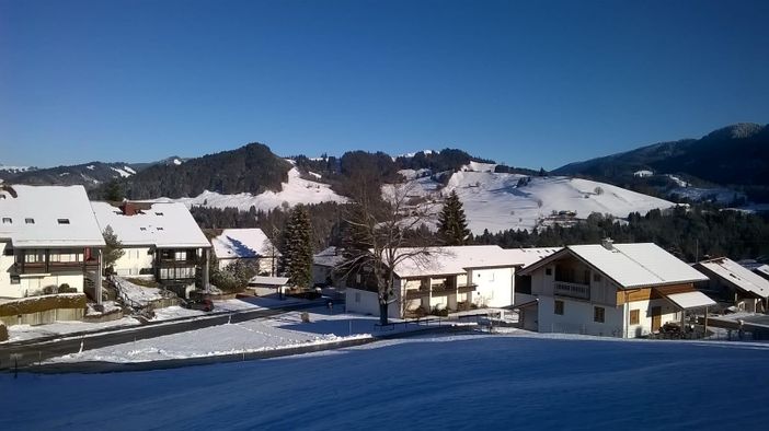 Blick vom Balkon