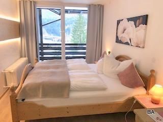 Wohnung Alpenblick Schlafzimmer mit Südbalkon-001