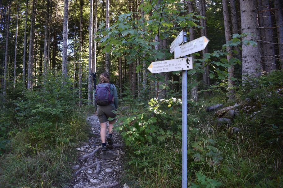 Von Gunzesried übers Ostertaltobel aufs Ofterschwanger Horn