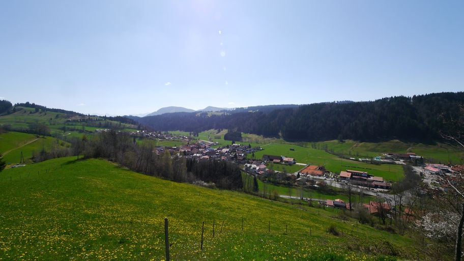 Tolle Sicht auf Missen und die Nagelfluhkette