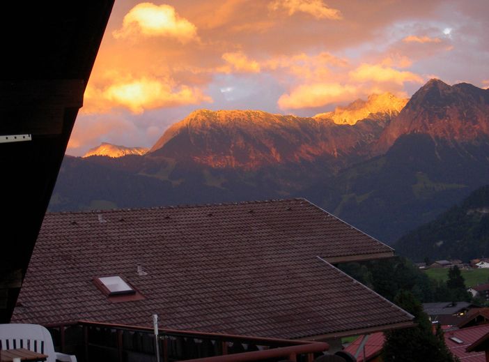 Blick vom Balkon