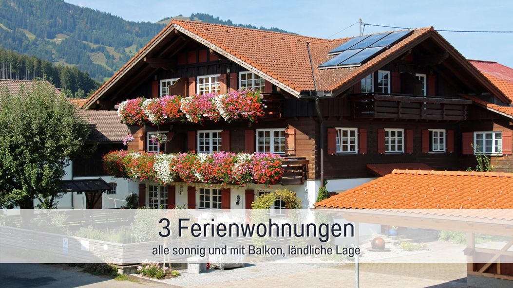 Biohof Burger 3 Ferienwohnungen auf Hofstelle