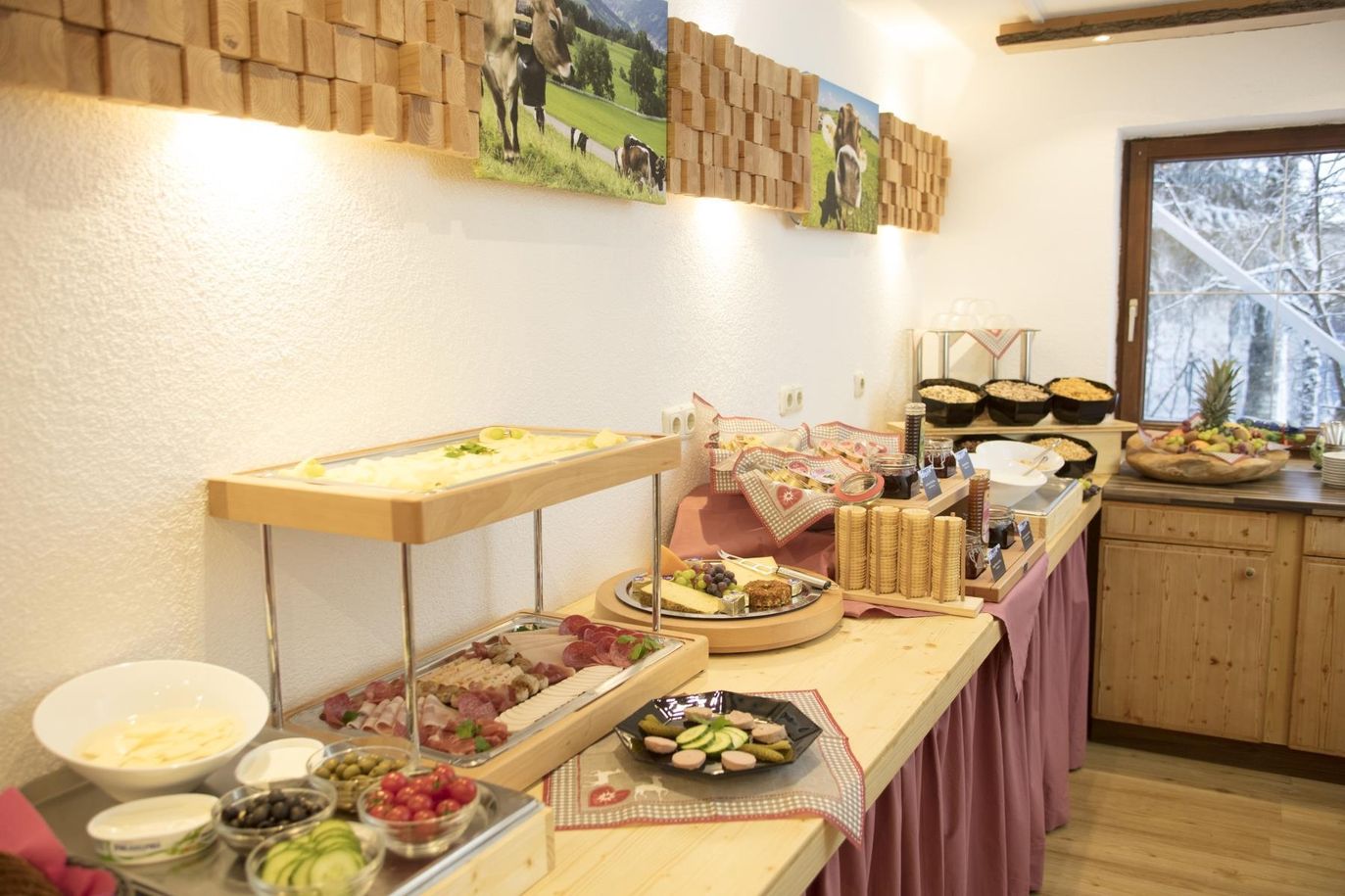 Akzenthaus Alpenrose, Frühstücksbuffet
