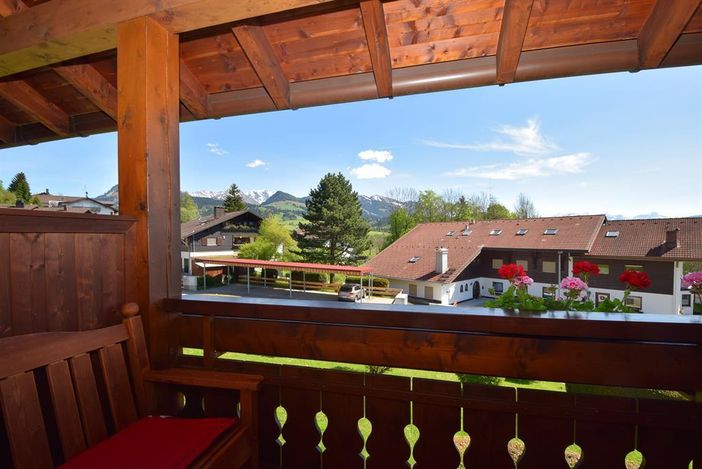 Blick vom Balkon