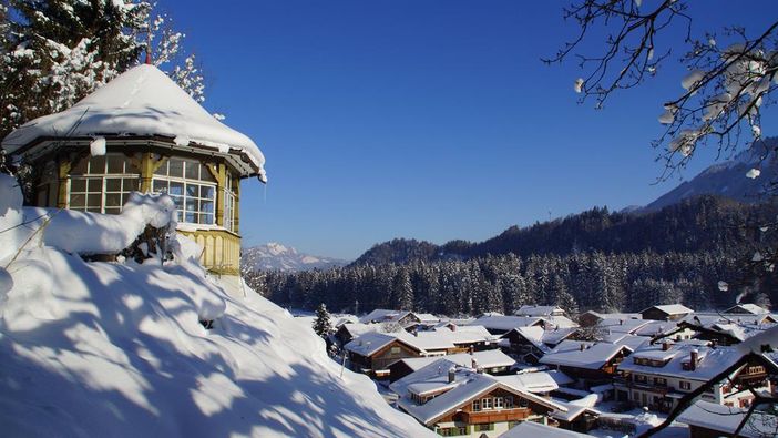 Blick vom Pavillon in Langenwang