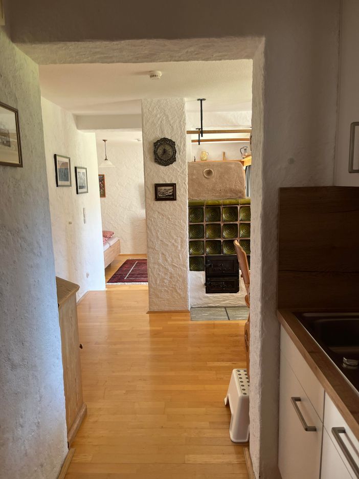 Blick aus der Küche - Stube - Schlafzimmer